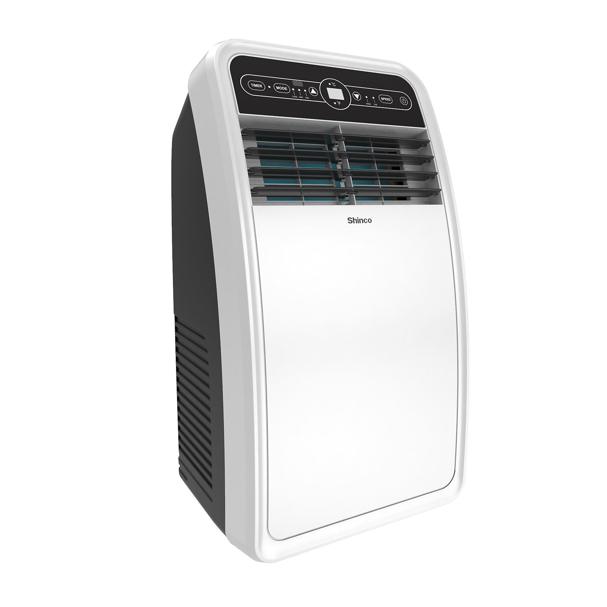 EdenDirect Portable Air Conditioner — 8,000 BTU, Dehumidifier, 2 Fan Speeds, Remote, Cools 200 Sq. Ft., White, Model# NTE-SPF1-08C